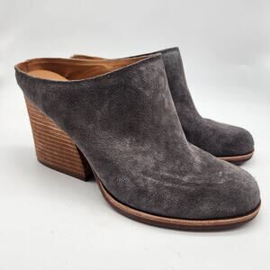Kork-Ease Challis Mules Women's 8.5M Gray Slip On Clog Heels